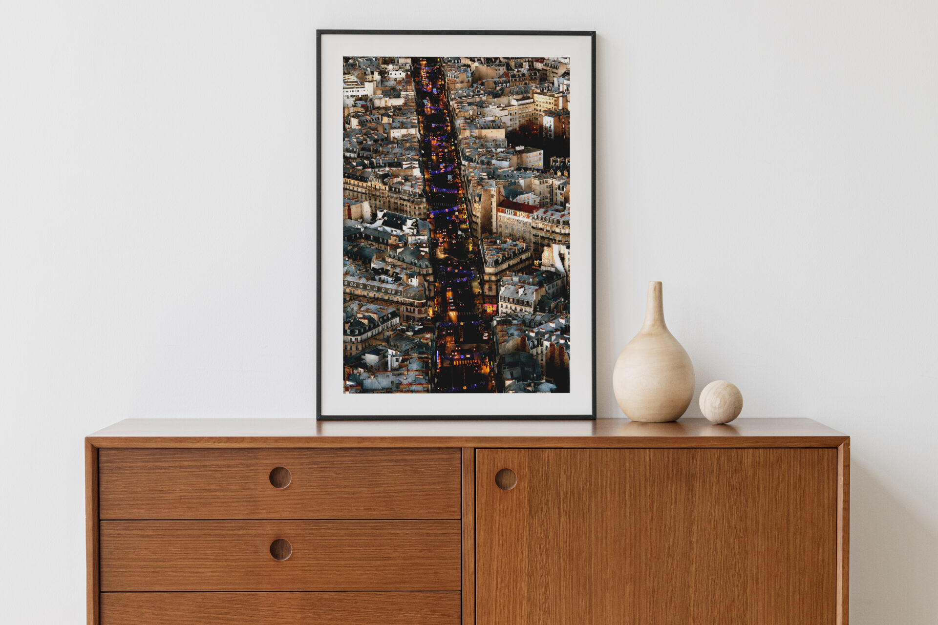 Art Print Paris by Night